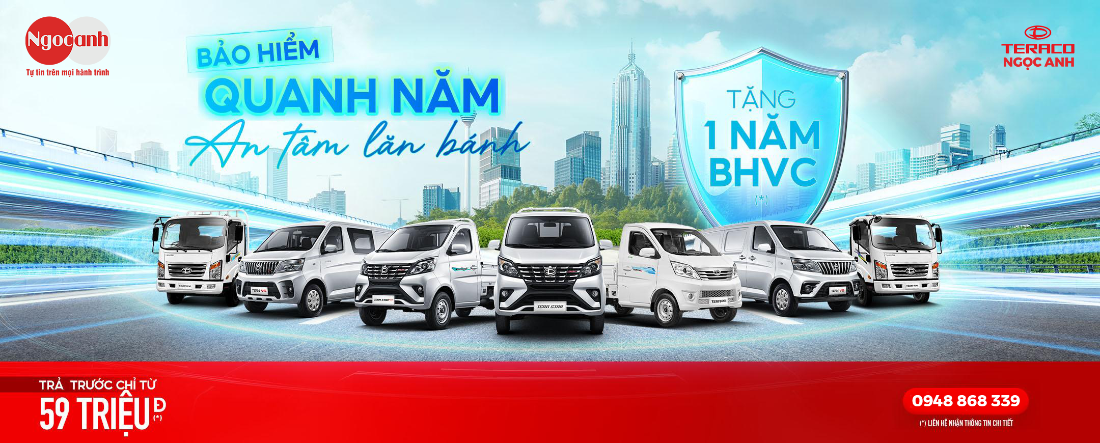 Tháng 7-2025 mua xe Teraco - Bác tài nhận bảo hiểm quanh năm